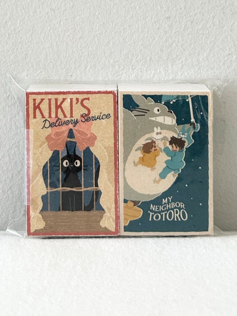 2 Studio Ghibli Matchbox Shaped Memo Pads Kiki’s Delivery Service Totoro Japan